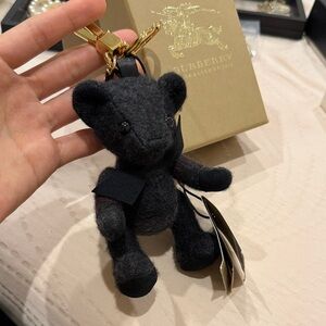 Burberry Black Teddy Bear Keychain brand new in box
